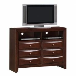 Brand new โ Emily Mahogany 6-Drawer Media Chest by Picket House Furnishings ๐ฅฐ