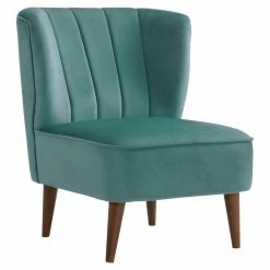 Best Pirce 🔥 Corbin Tufted Armless Accent Chair in Blue by Picket House Furnishings 🔔