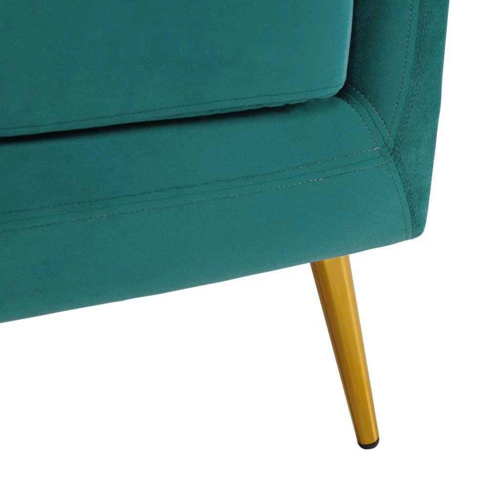 Best reviews of ๐ Zuri Accent Arm Chair with Gold Legs in Marine Blue by Picket House Furnishings โ๏ธ - Image 4