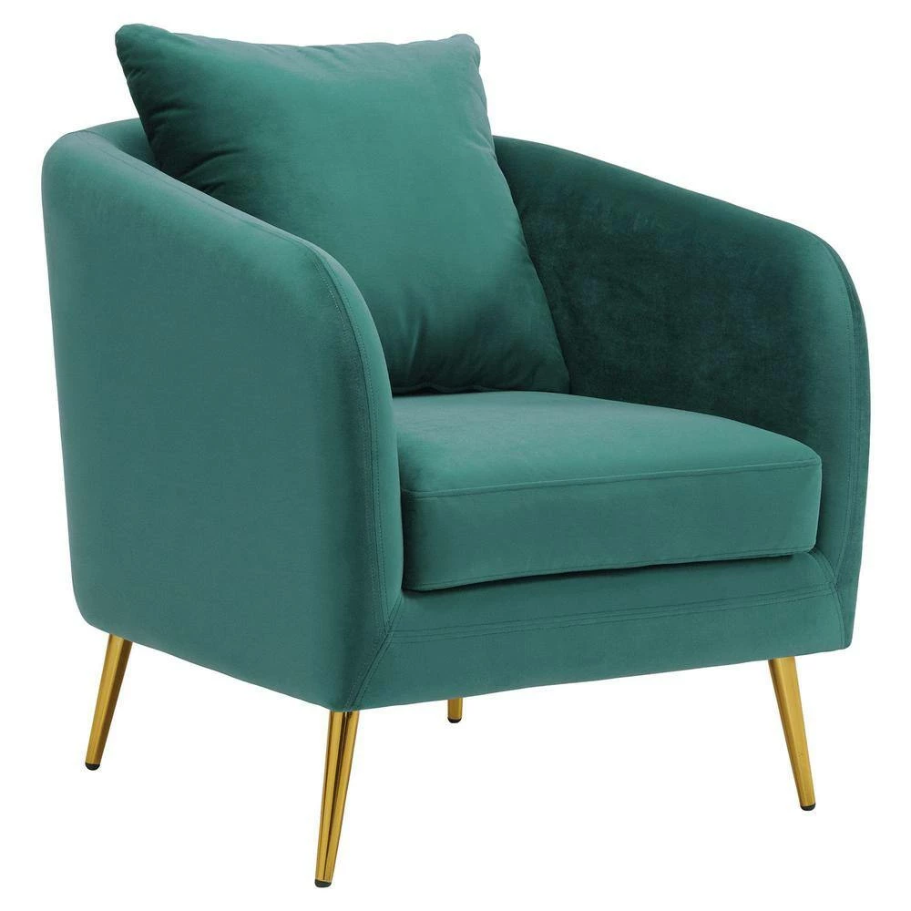 Best reviews of ๐ Zuri Accent Arm Chair with Gold Legs in Marine Blue by Picket House Furnishings โ๏ธ - Image 3