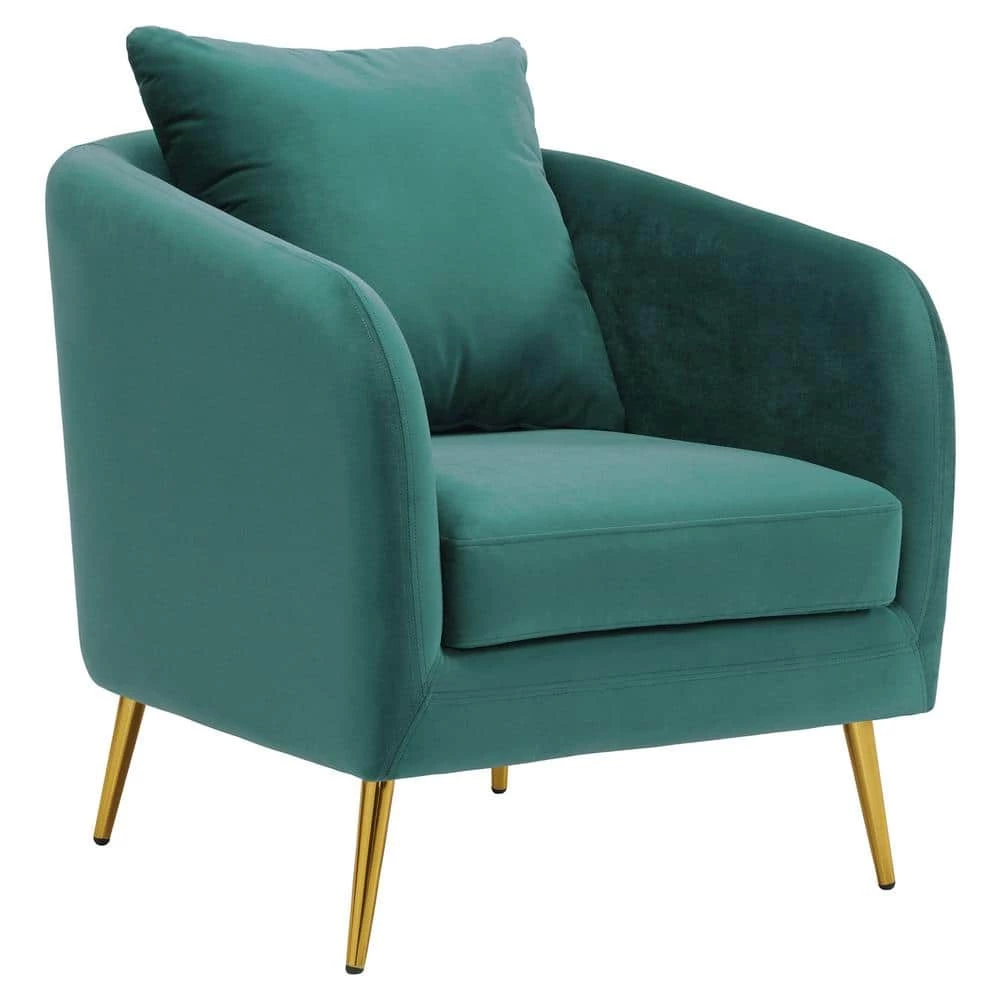 Best reviews of ๐ Zuri Accent Arm Chair with Gold Legs in Marine Blue by Picket House Furnishings โ๏ธ
