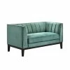 Outlet ❤️ Calabasas 60 in. Light Green Polyester 2-Seater Loveseat by Picket House Furnishings ❤️