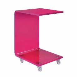 Best Sale 😍 Peek Acrylic 13 in. Snack Table in Red by Picket House Furnishings 🥰