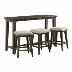 Best Pirce 🔥 Steele 4-Piece Smokey Walnut Bar Table Set by Picket House Furnishings ❤️