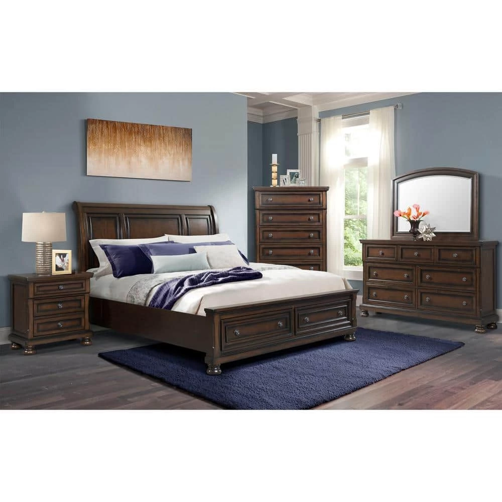 Flash Sale ๐งจ Kingsley 3-Drawer Nightstand w/ USB in Walnut by Picket House Furnishings ๐ - Image 9