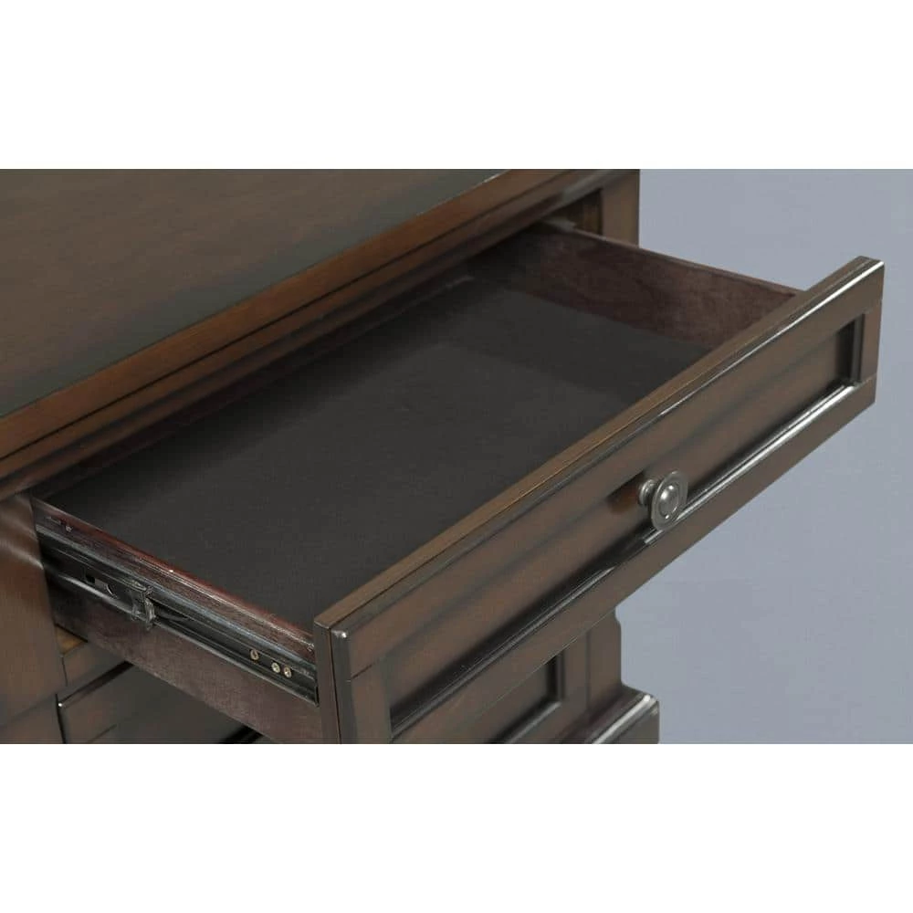 Flash Sale ๐งจ Kingsley 3-Drawer Nightstand w/ USB in Walnut by Picket House Furnishings ๐ - Image 4