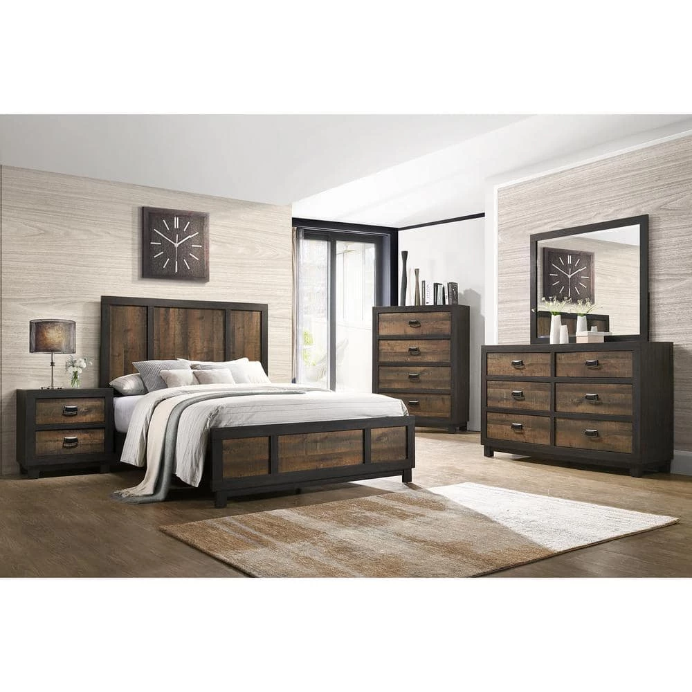 Budget 👏 Harrison Walnut King Panel Bed by Picket House Furnishings 🔥 - Image 11