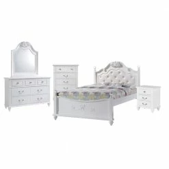 Top 10 ⭐ Annie 5-Piece White Full Platform Bedroom Set with Storage Trundle by Picket House Furnishings ✨