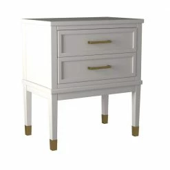 Best Pirce 👍 Brody 28 in. H x 24 in. W x 16 in. D Side Table in White by Picket House Furnishings ⭐